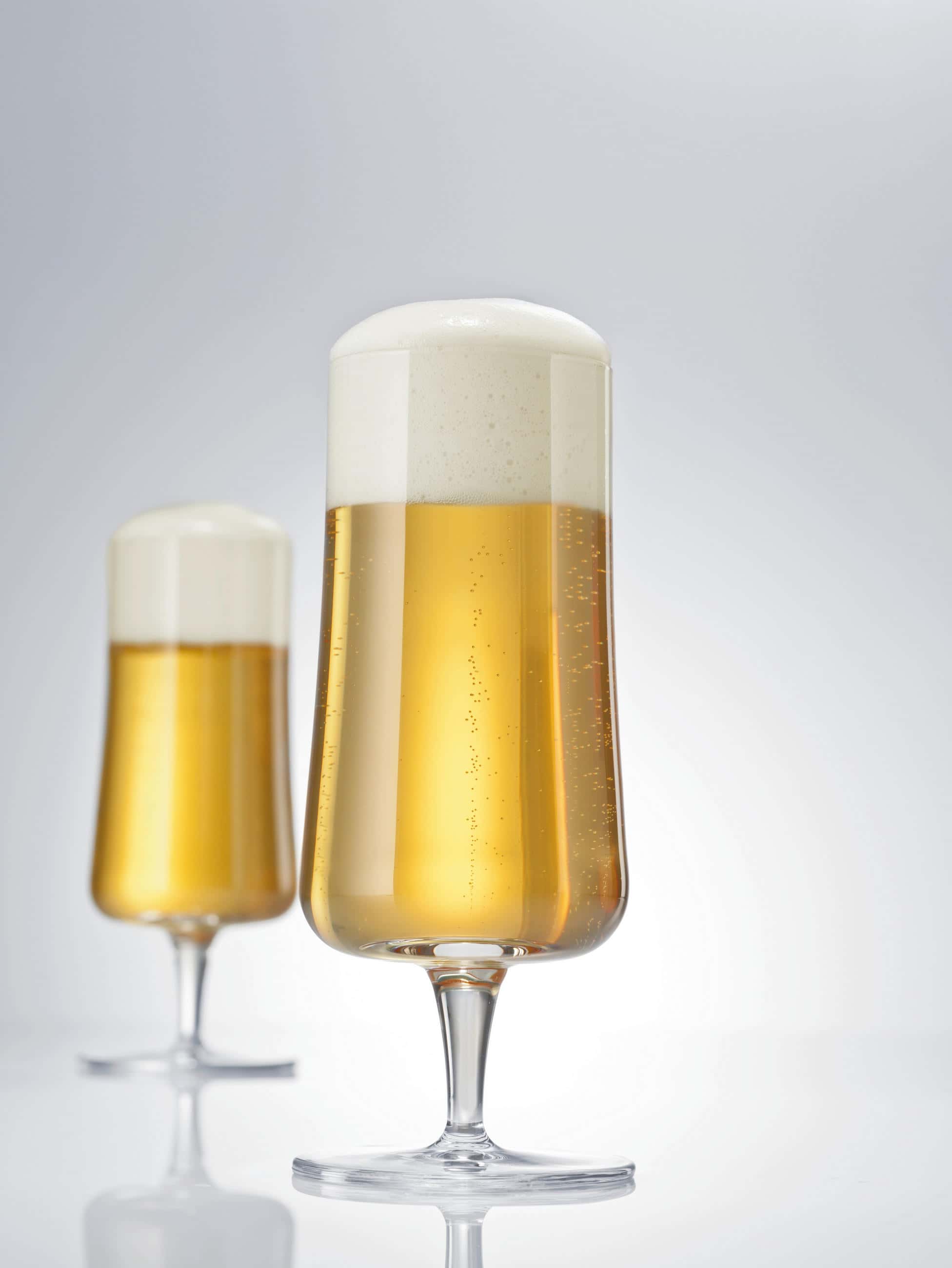 Set med teglas i klassisk design