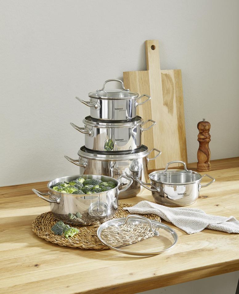 Kastrullset 5 delar för köket