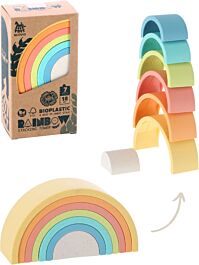 Regnbågsstapeltorn i bioplast, 7 bågar