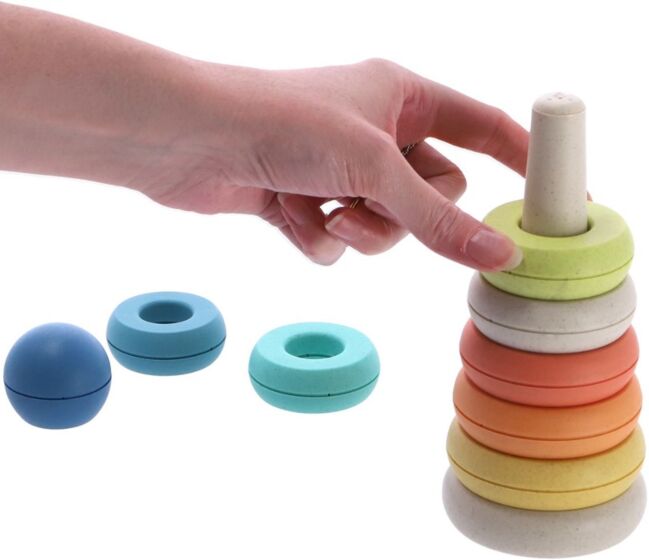 Stapeltorn i bioplast, 9 delar