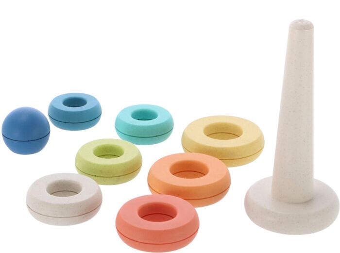 Stapeltorn i bioplast, 9 delar