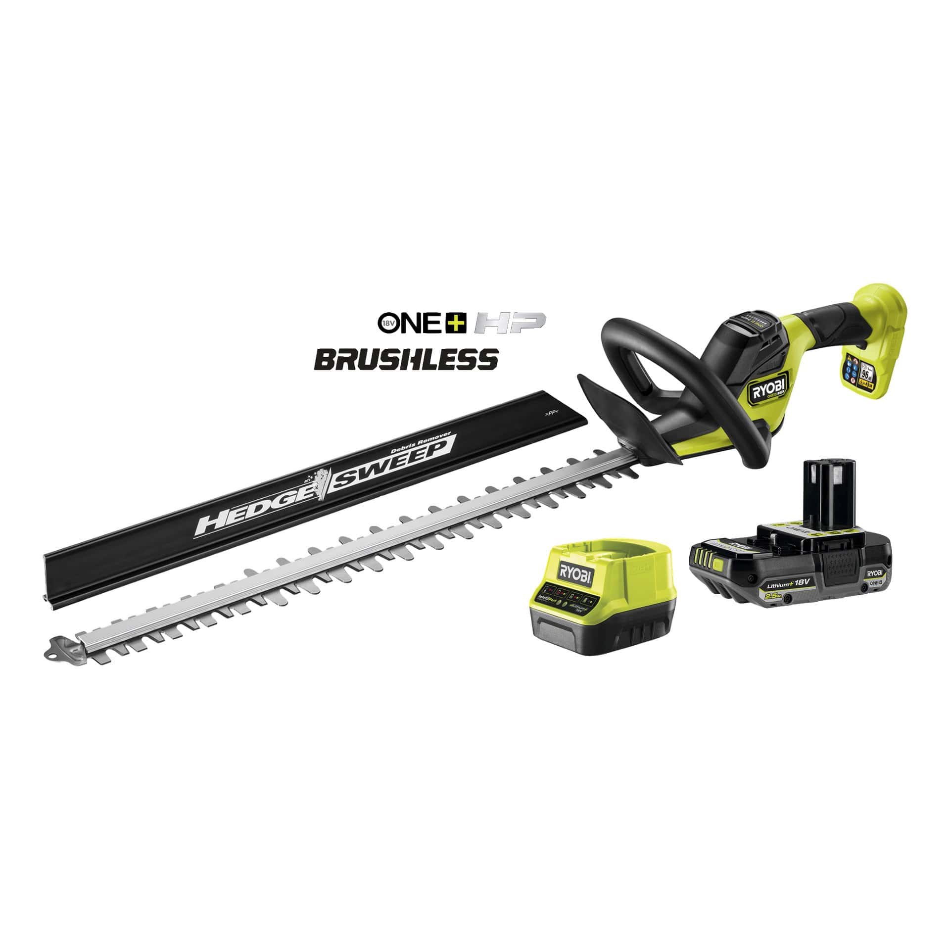 Ryobi borstlös häcksax 18v