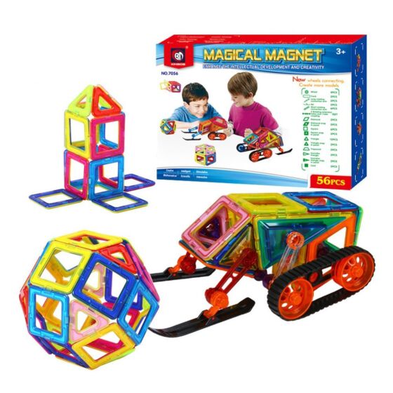 Magnetiskt Byggset Lekset 56 Delar