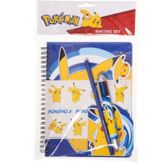 Pokemon skrivset med A5 anteckningsbok