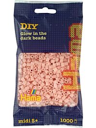 Hama Midi 1000 Pärlor Självlysande Röd