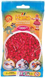 Hama Midi 1000 Pärlor Rödrosa