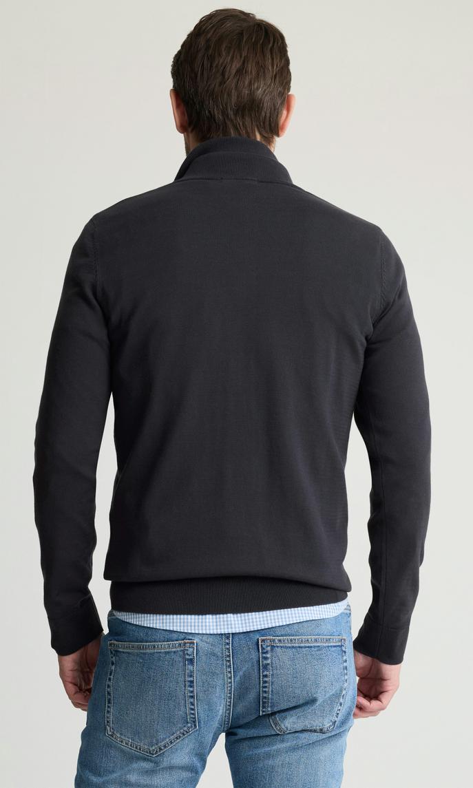 Marinblå Premium Bomullströja Herr