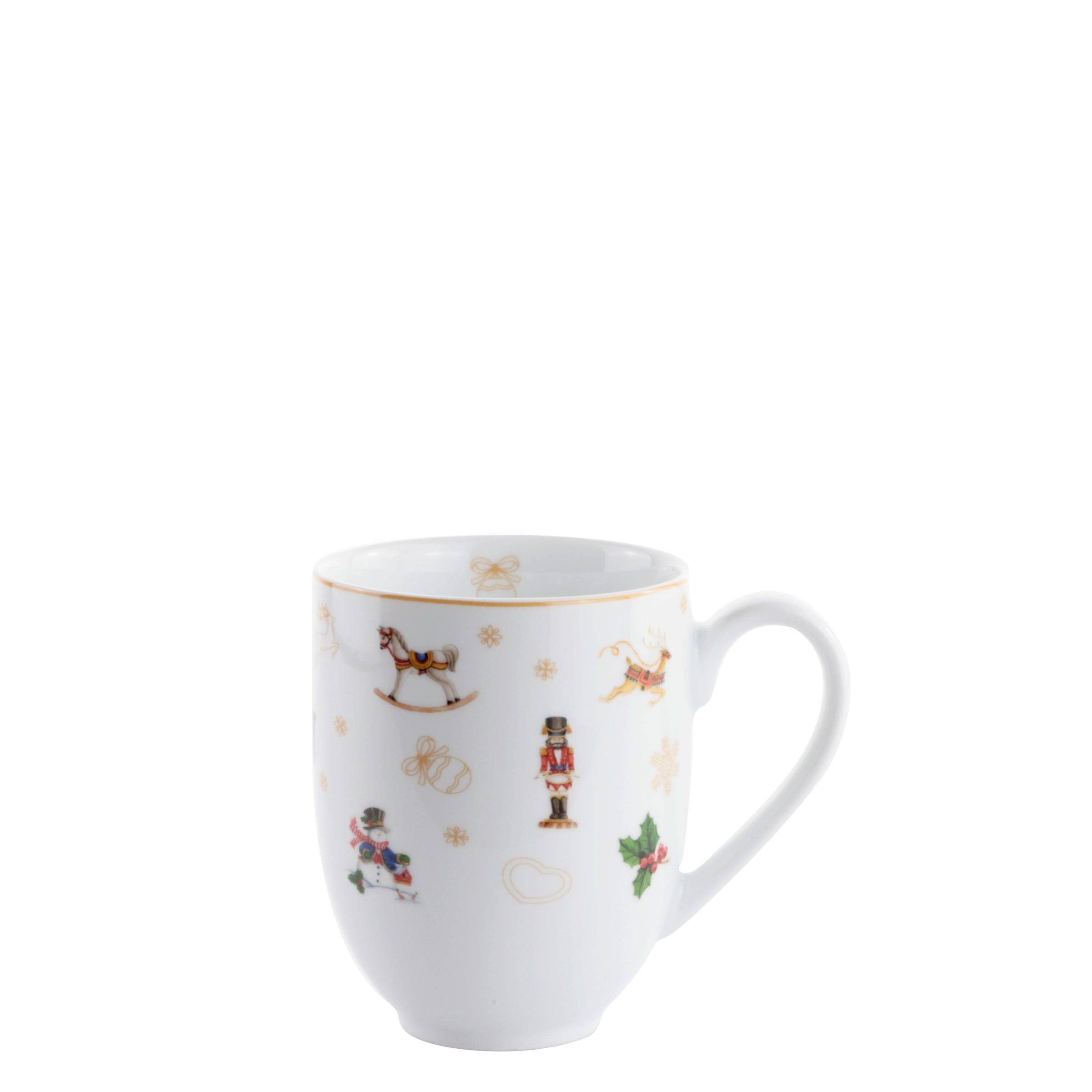 Vit vågformad kaffekopp med fat
