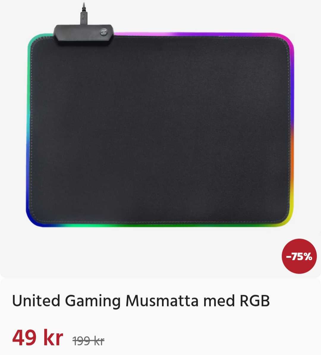 United Gaming Musmatta med RGB