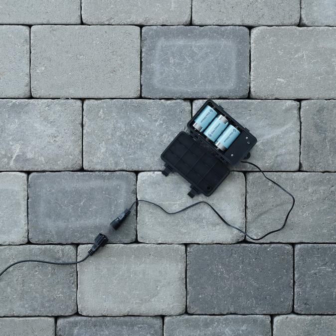 Batteribox för solcellsslingor utomhus