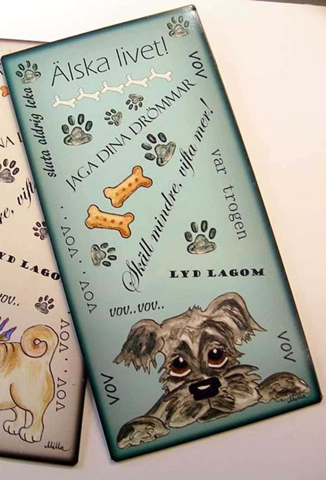 Humoristisk Skylt med Hundmotiv