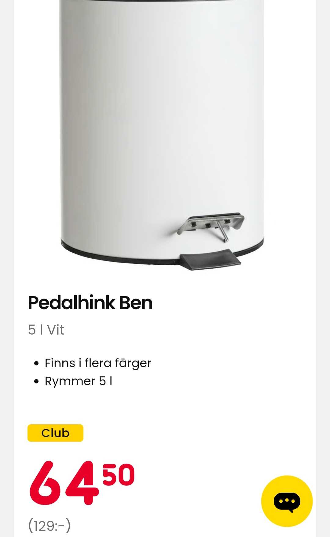 Pedalhink Ben med Lock