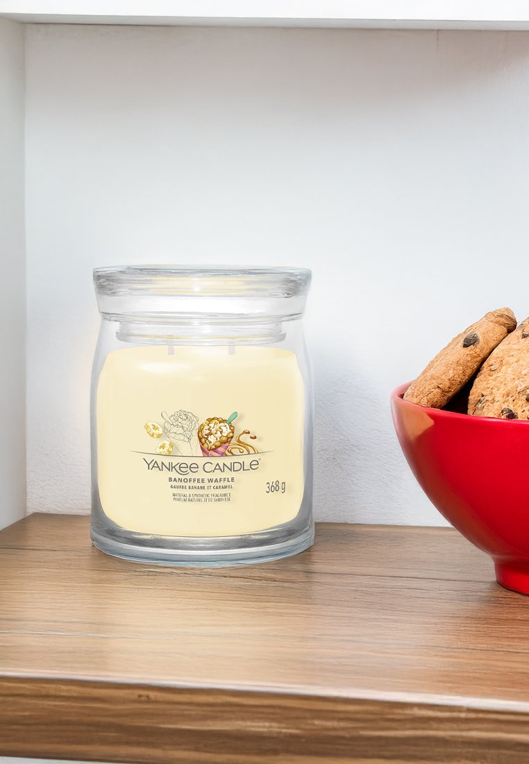 Yankee Candle Banoffee Waffle gult doftljus