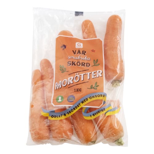 Färska Morötter 1kg 10 kr/st