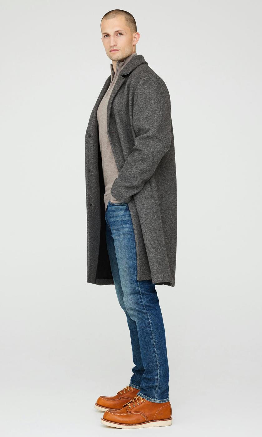 Melerad Mörkgrå Klassisk Rock Herr