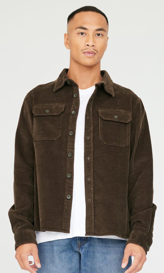 Chokladbrun Manchesterskjorta för Herr