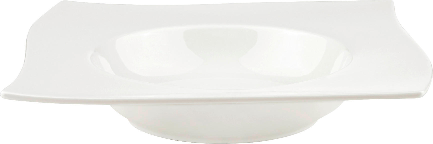 Elegant pastatallrik med vågmönster