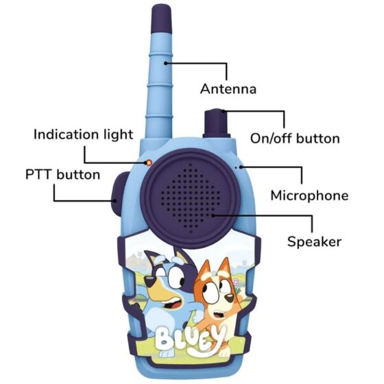 Bluey Kids Walkie Talkie Set