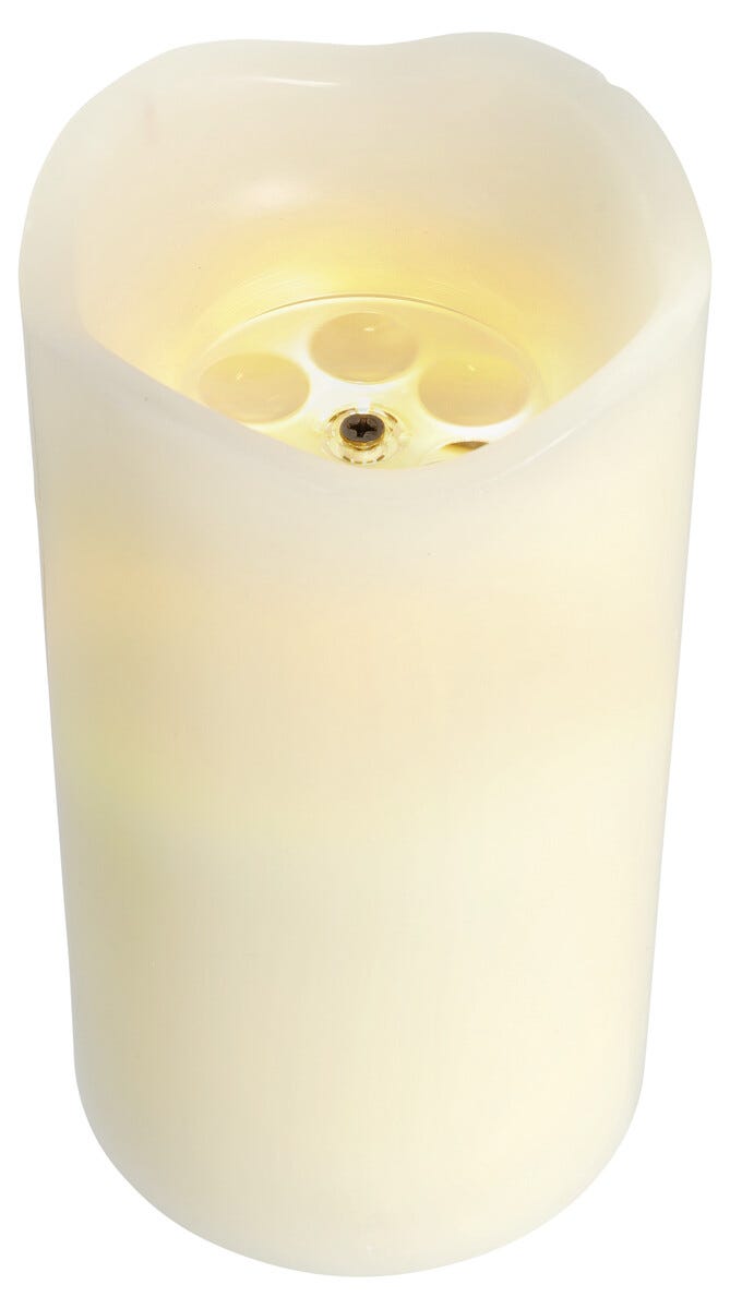 LED-vaxljus med stjärnprojektor 16 cm