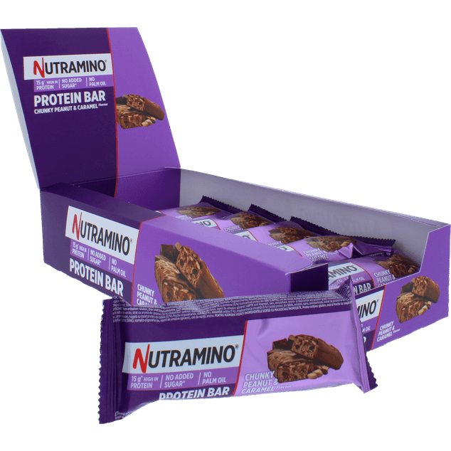 Nutramino Proteinbar Jordnöt Karamell 12-pack