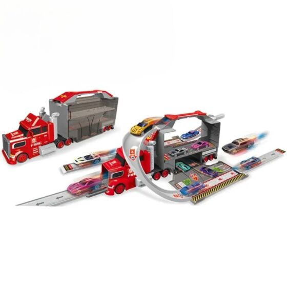 2-i-1 Brandbil Leksaksset med Diecast