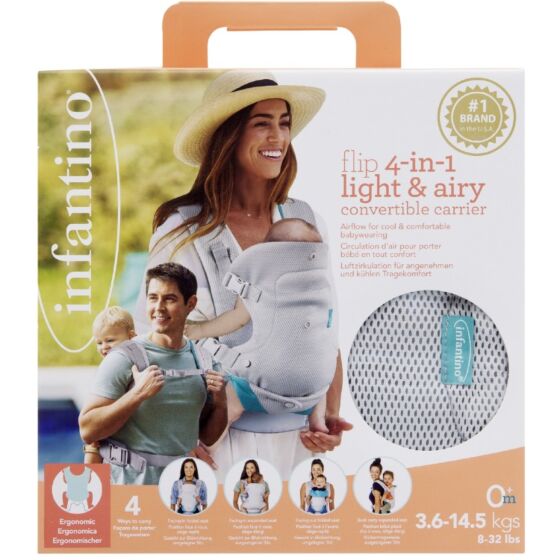 Infantino Flip 4-i-1 bärsele ljusgrå