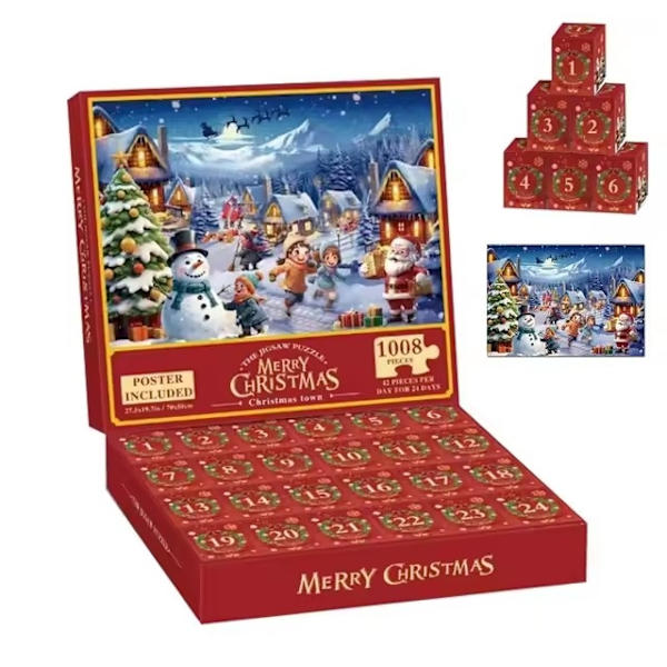 Adventskalender Pussel 1008 Bitar Jul 2025