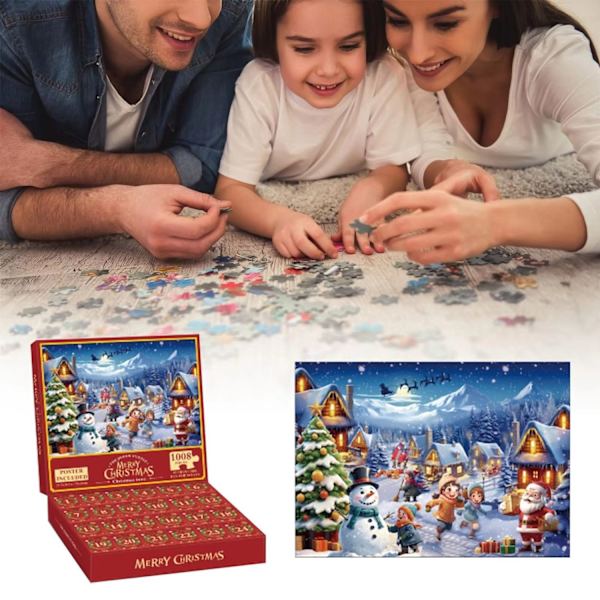 Adventskalender Pussel 1008 Bitar Jul 2025