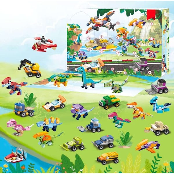 Adventskalender Leksaksbilar och Dinosaurier 2025