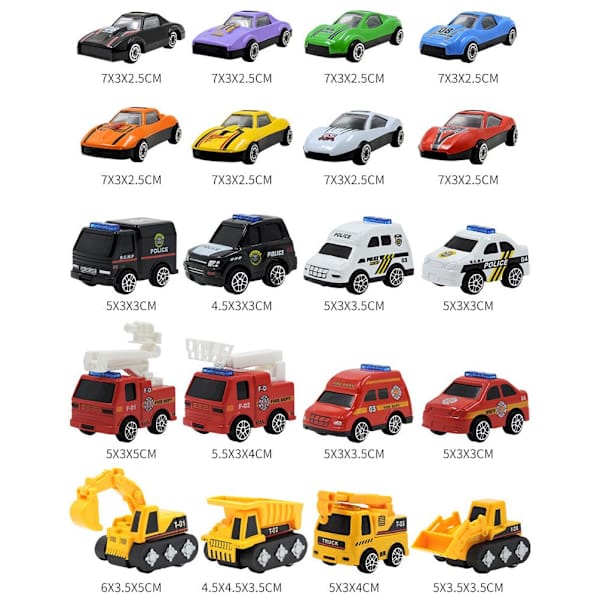 Julkalender med Leksaksbilar Flerfärgad