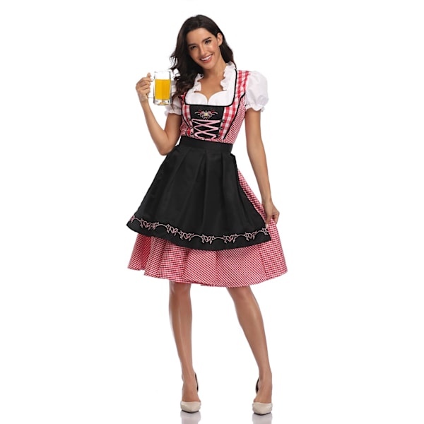 Oktoberfest Dirndl Klänning för Kvinnor