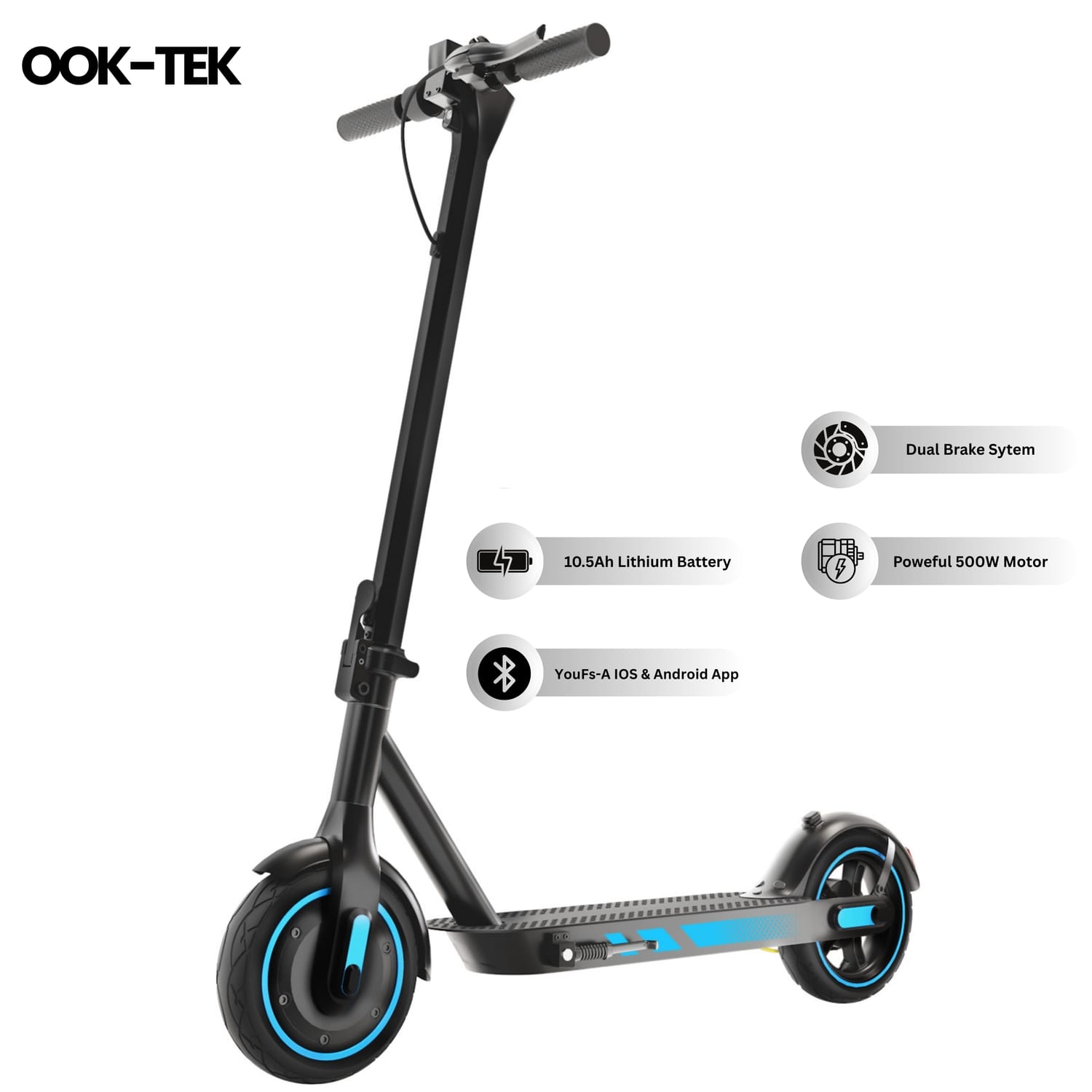 Elscooter Elsparkcykel 40km/h