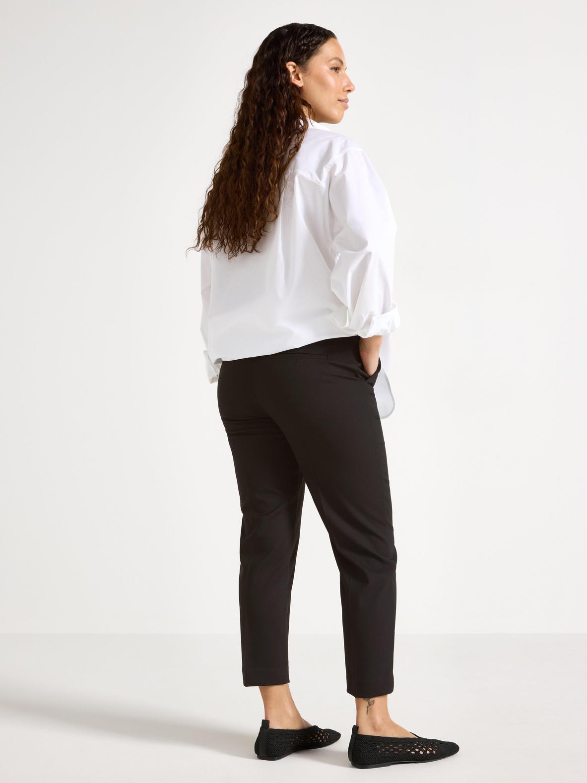 POLLY Croppade Slacks med Kort Ben