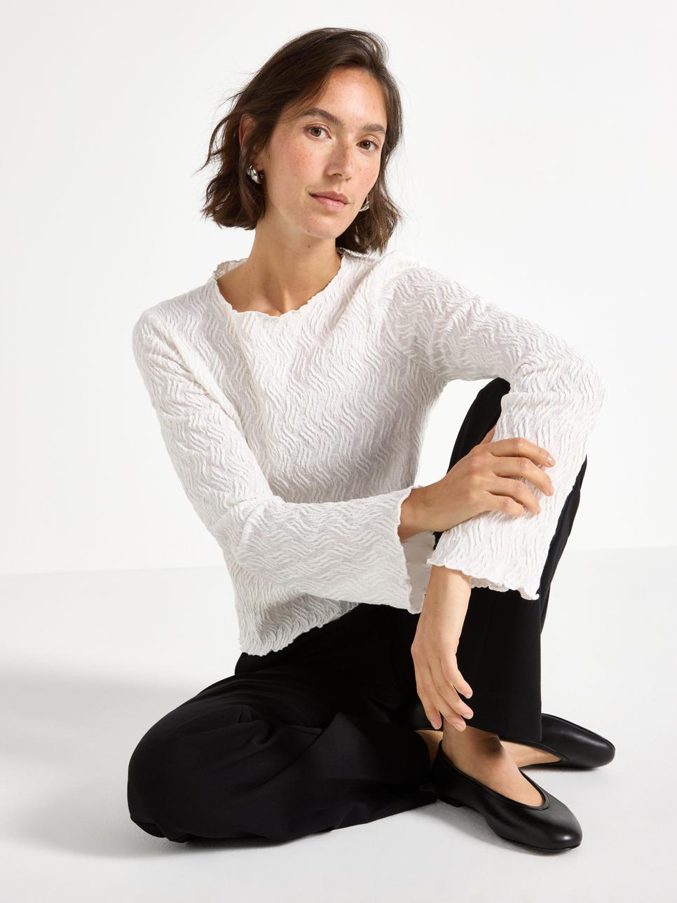 POLLY Croppade Slacks med Kort Ben