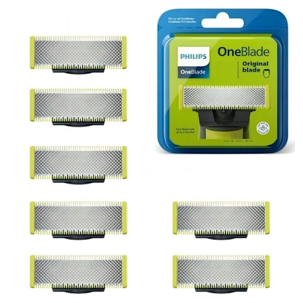 Philips Rostfritt Ersättningsblad 6-Pack