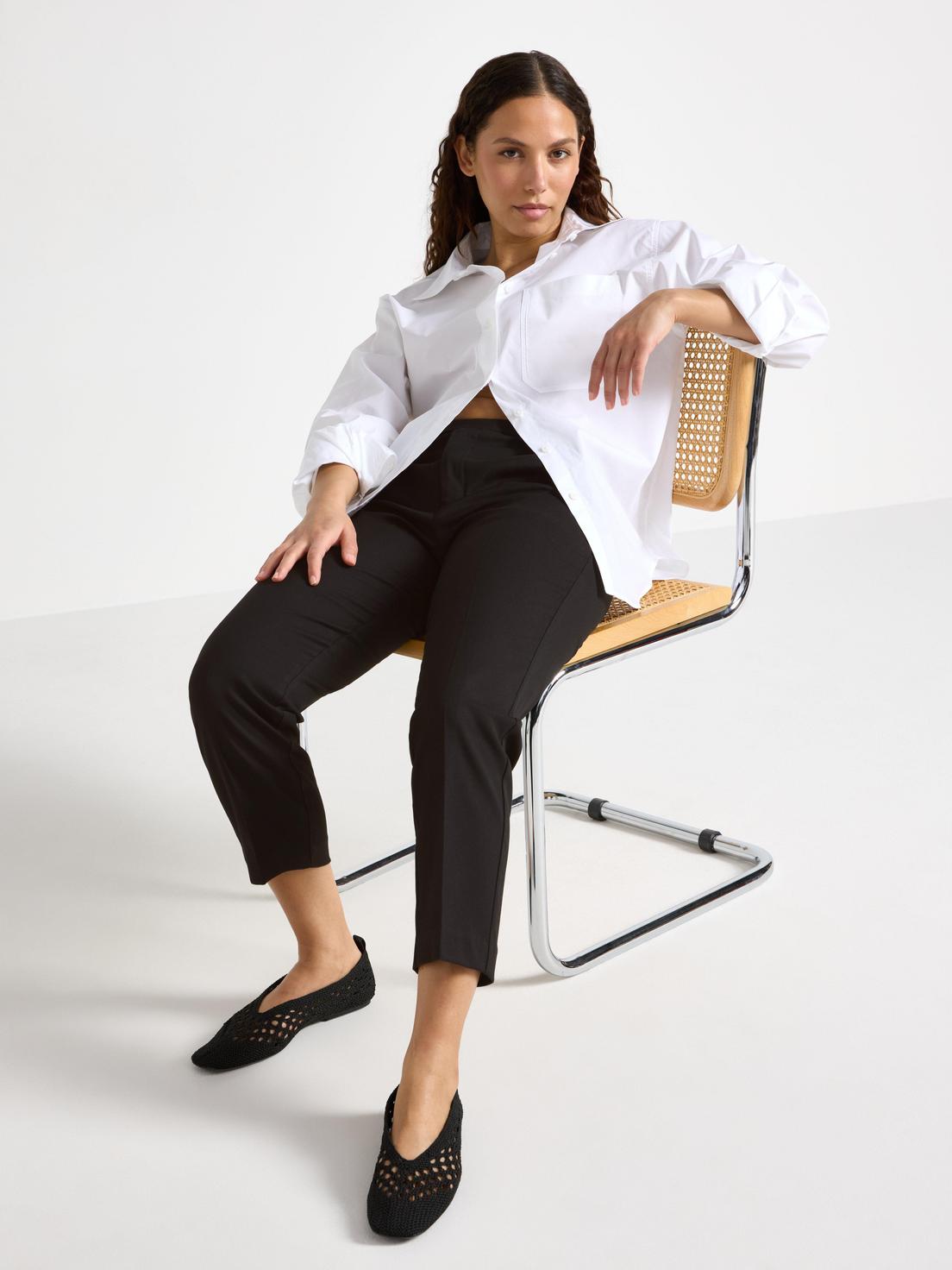 Elegant stickad damtröja