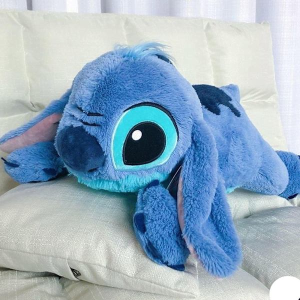 Jätte Stitch Plyschleksak Sovkudde 80cm
