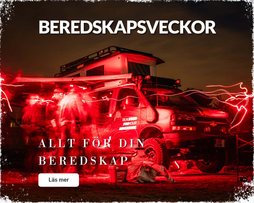 Friluftsutrustning och beredskapsbutik.