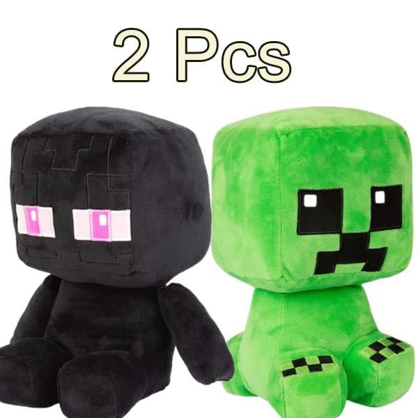 Minecraft Plyschdocka Creeper och Enderman