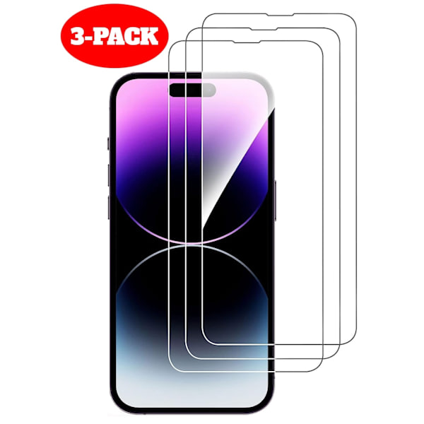 3-pack Härdat Glas iPhone 14