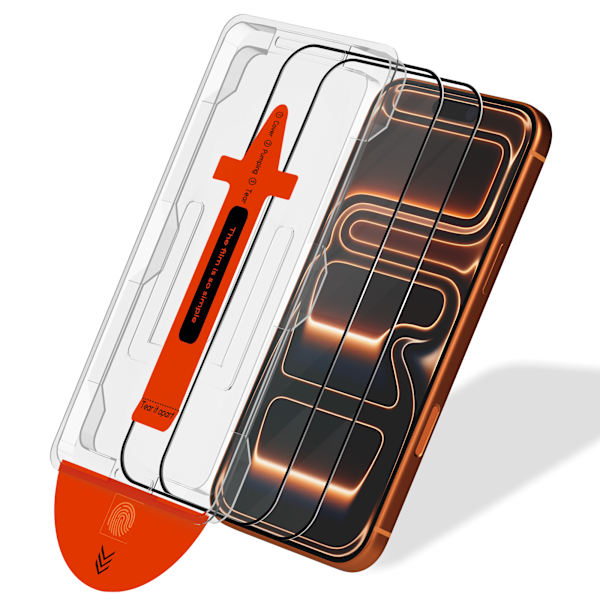 2-Pack iPhone 17 Pro Härdat Skärmskydd