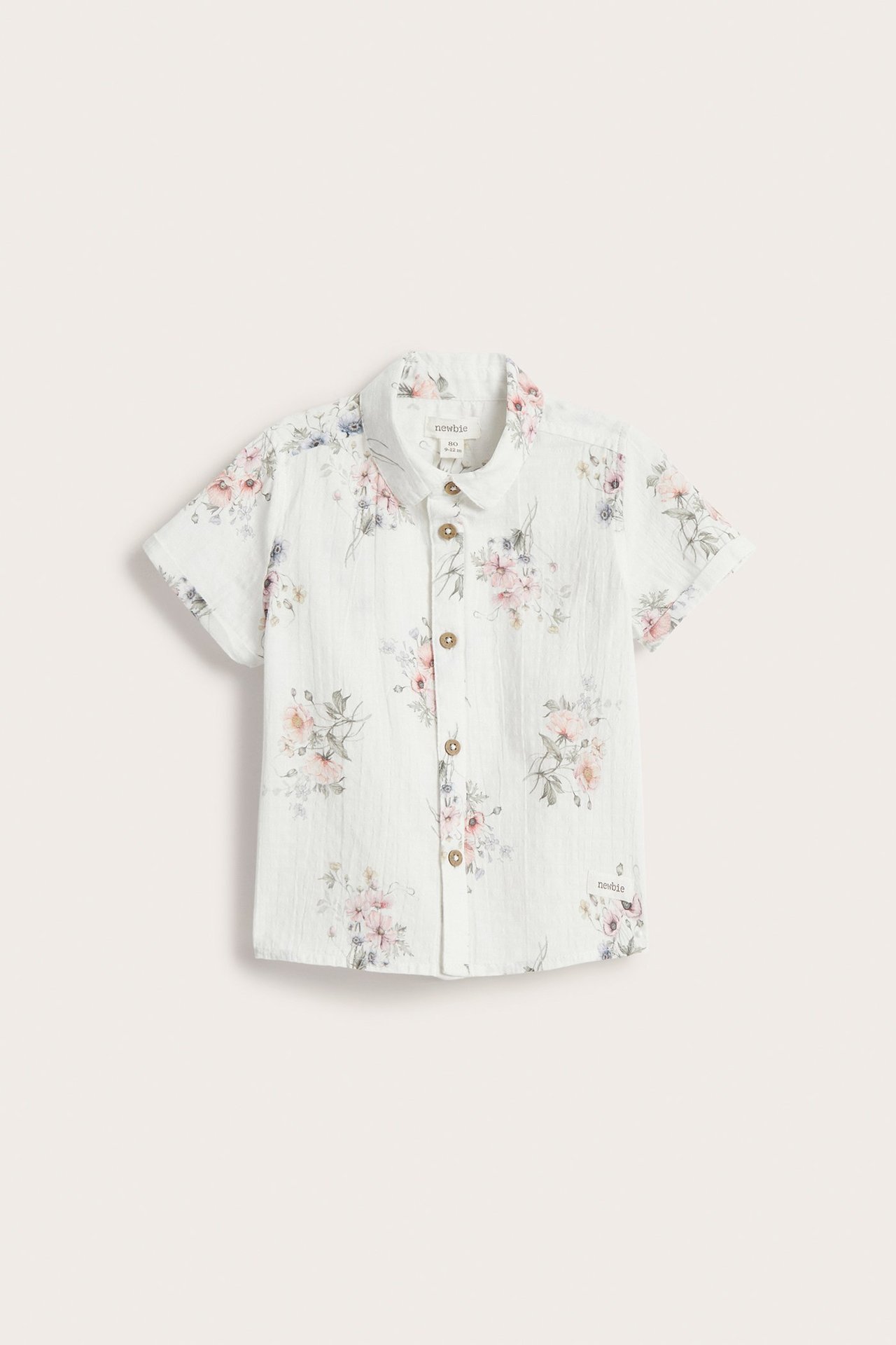 Mörkblå vävda babyshorts med fickor