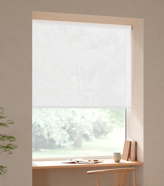 Plisségardin Mörkläggande Vit Honeycomb