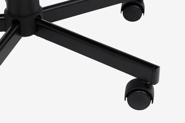 Gamingstol LERBJERG svart vitt konstläder