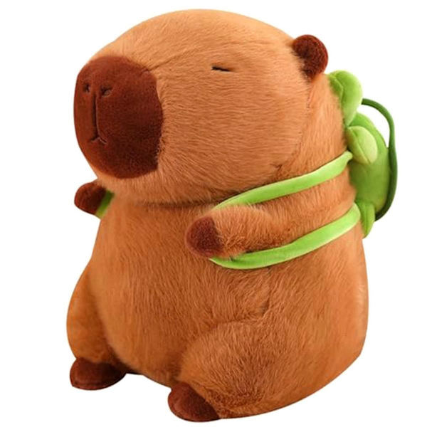Söt Capybara Plyschdjur med Ryggsäck