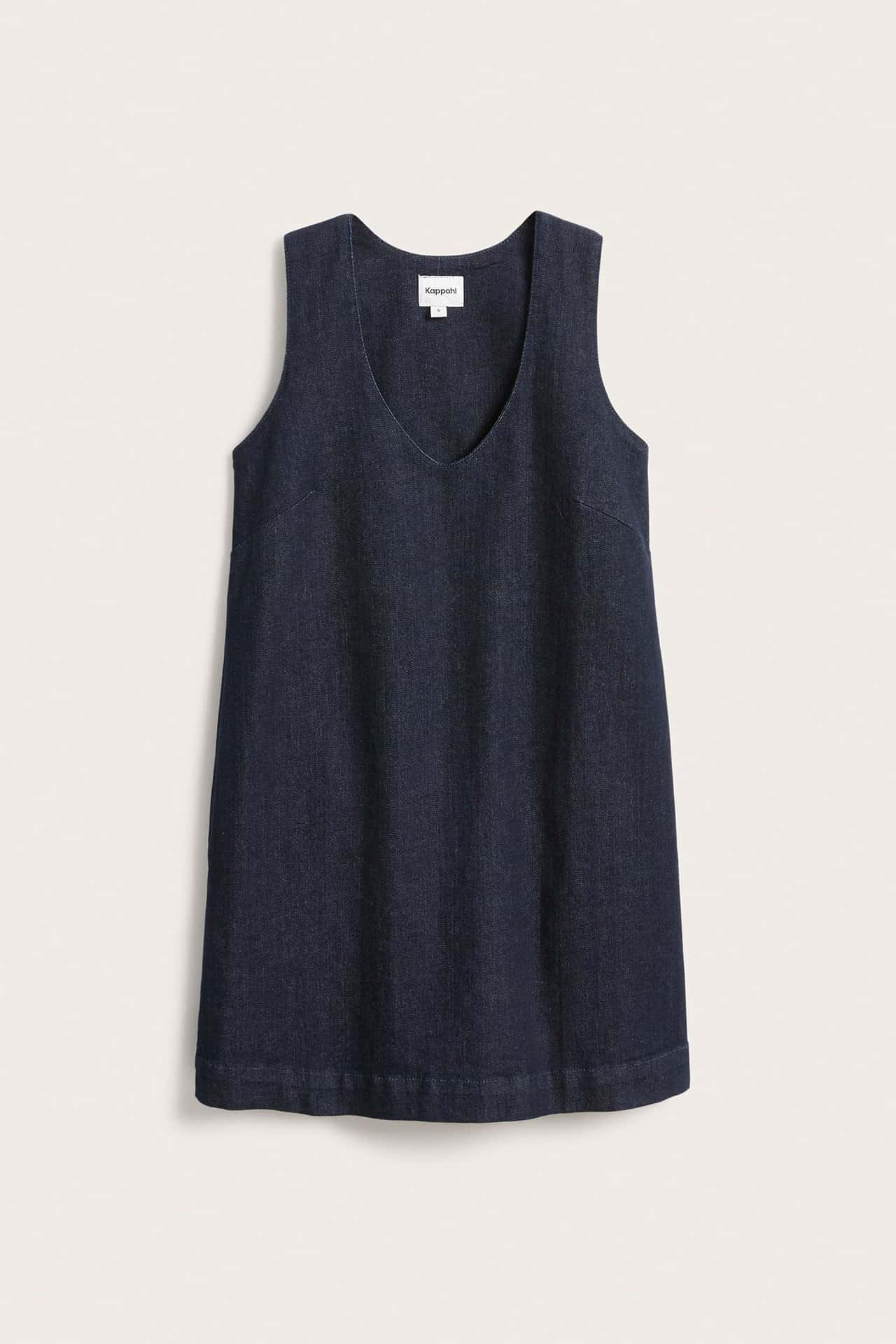 Jeansklänning i mörk denim dam