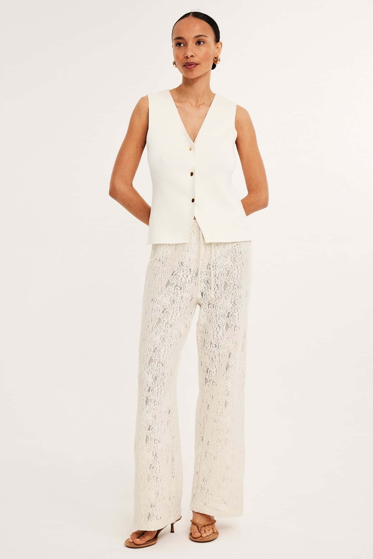 Vida Spetsbyxor Offwhite Dam