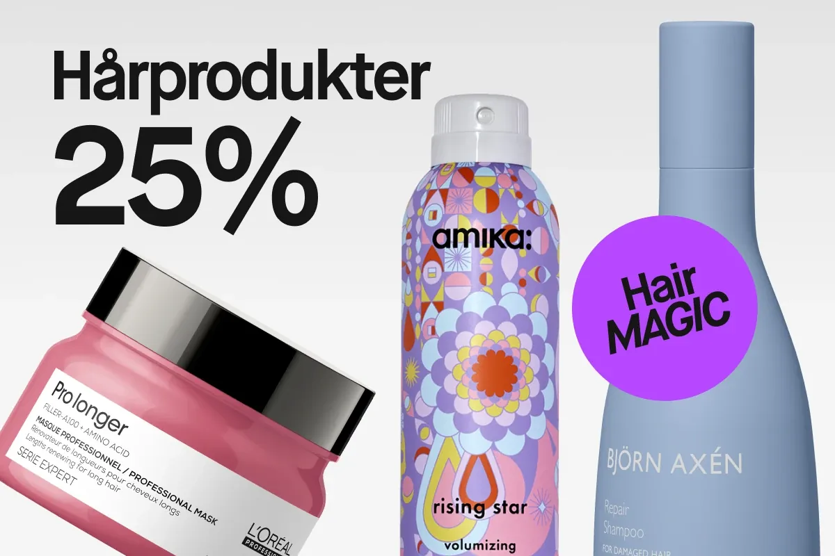 KICKS Hårprodukter 25% rabatt 