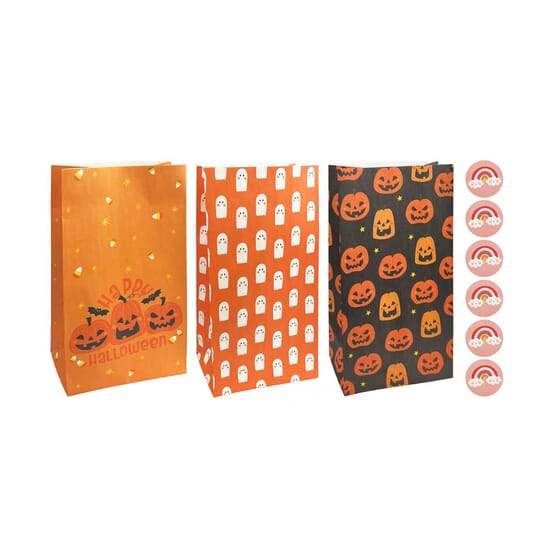 Halloween Paper Treat Bags Set