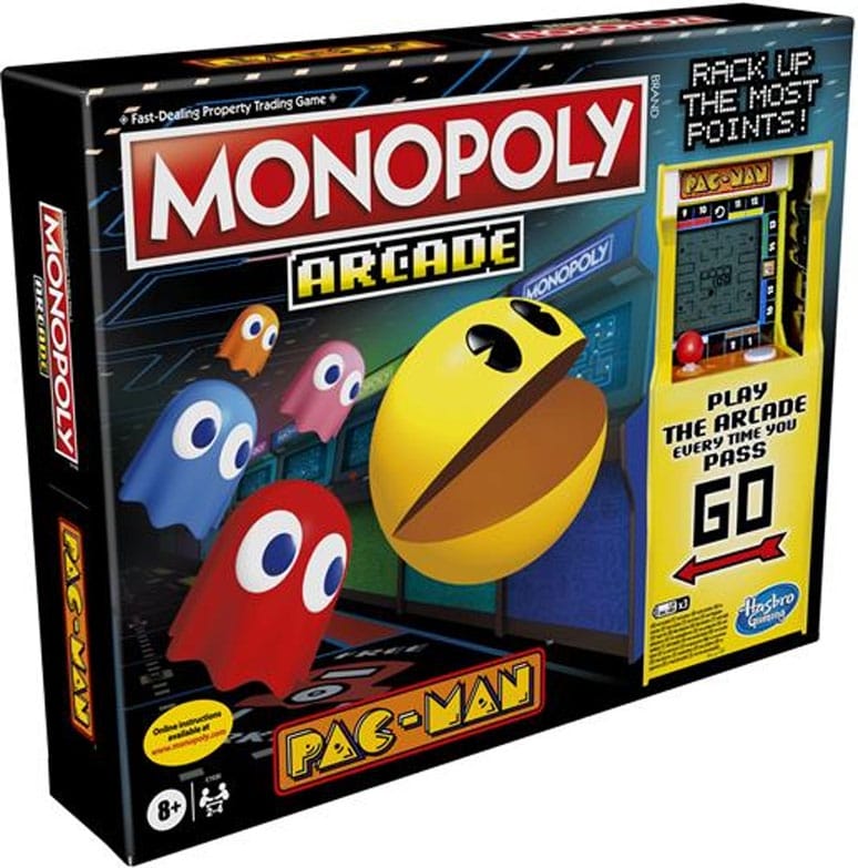 Pac Man Monopol med arkadspel.